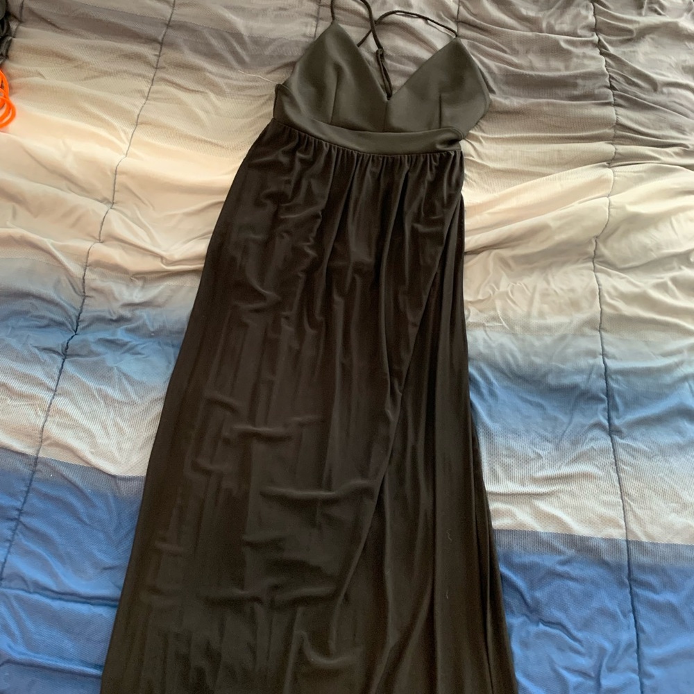 Black spaghetti strap dress